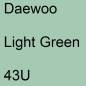 Preview: Daewoo, Light Green, 43U.